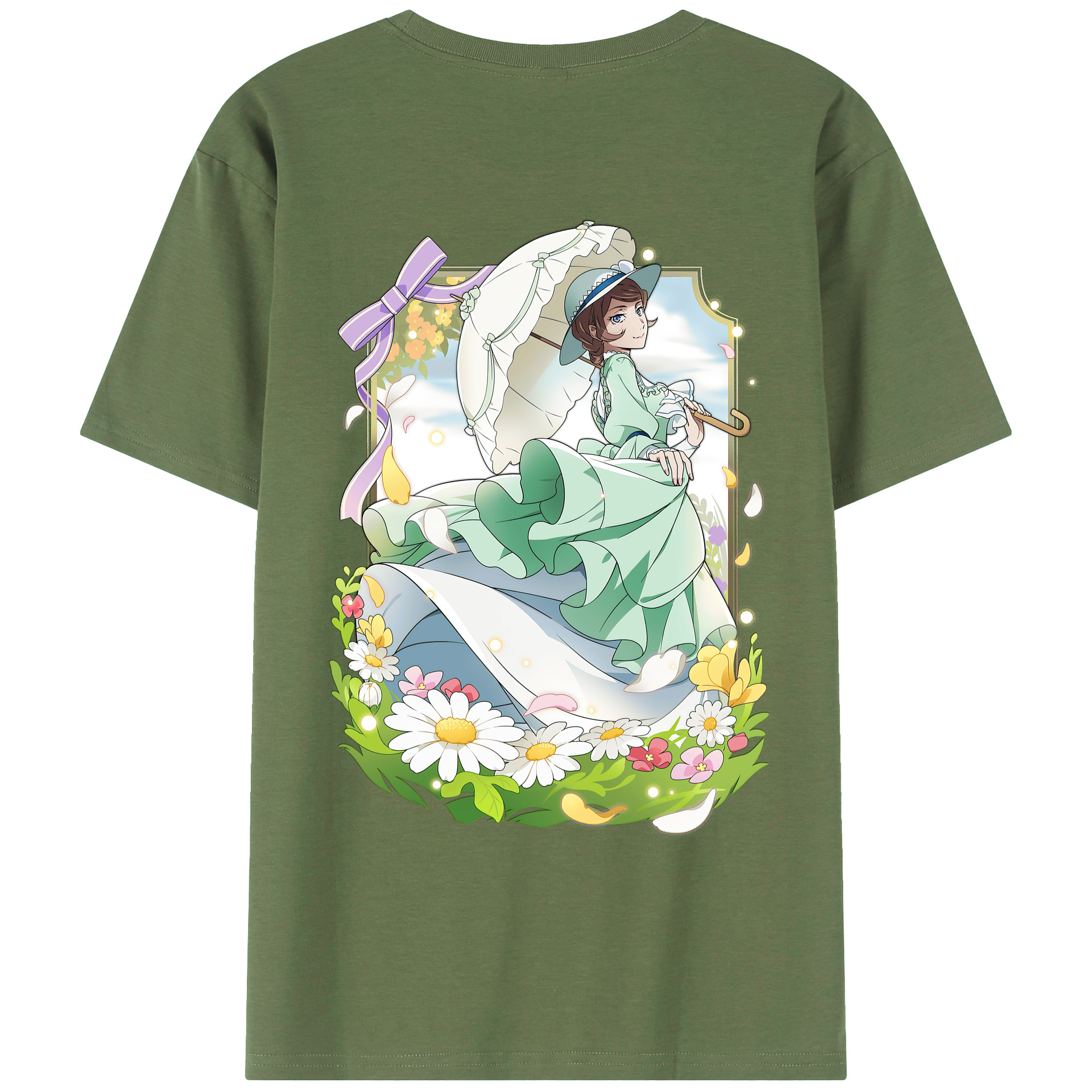 （画像用） 文豪ストレイドッグス Bungo Stray Dogs 綿100％ メンズ半袖Tシャツ（バックプリント） 通気性